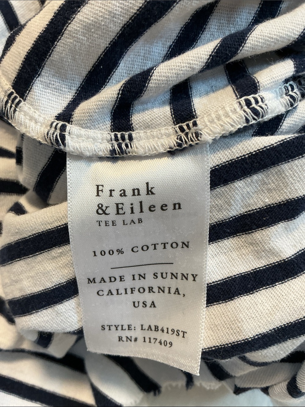 Frank and Eileen Harper 
Perfect Tee Maxi Dress black and white strip  large - Picture 7 of 7